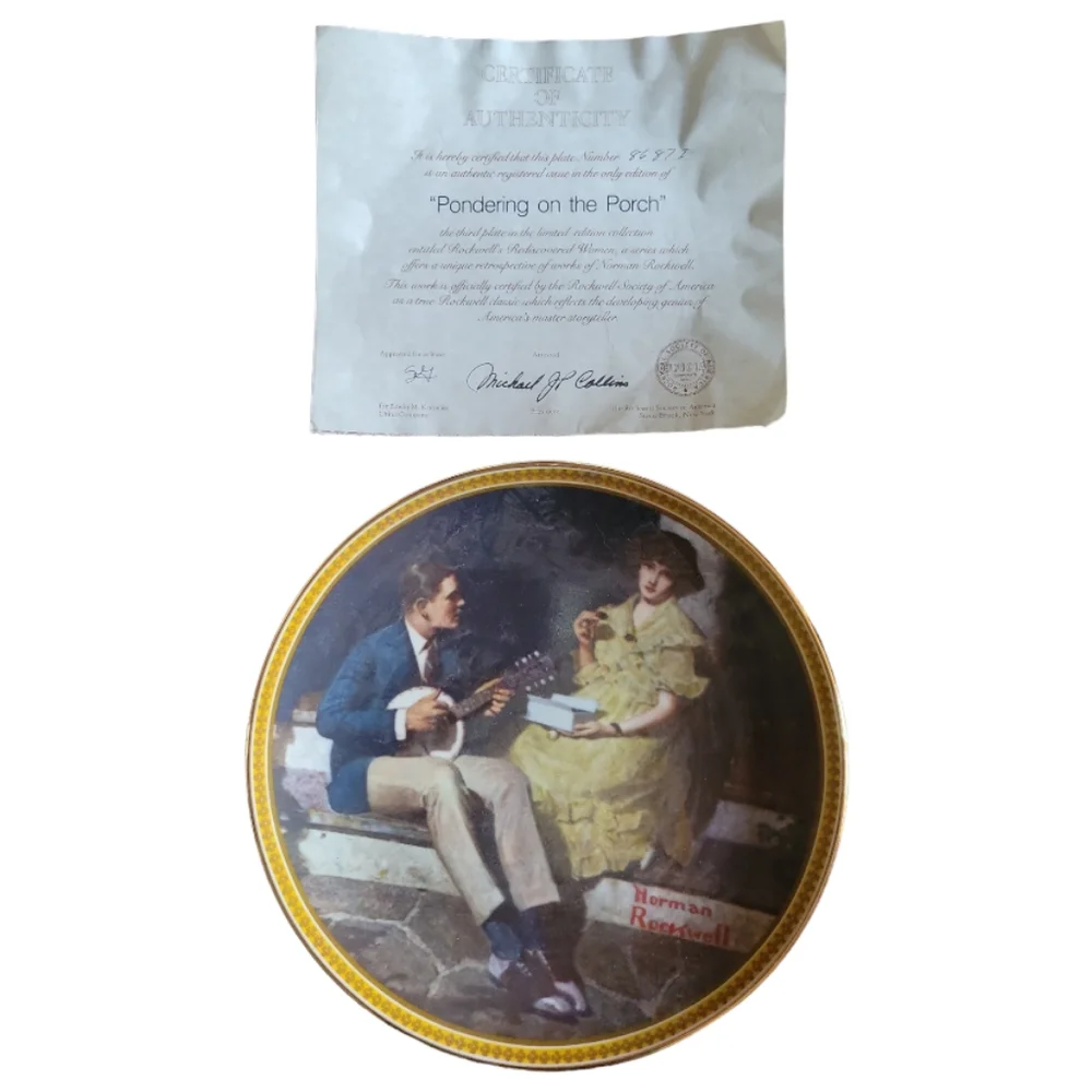 Vtg 82 Knowles Norman Rockwell Collector's Plate 